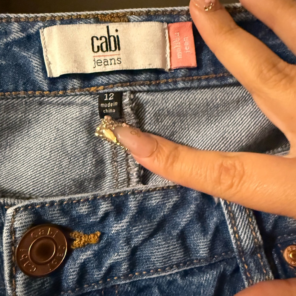 CAbi Blue Denim Jeans Classic Style